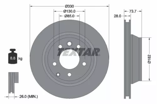 TEXTAR TEXTAR (2369402) 1x Brake Kit, disc brake 