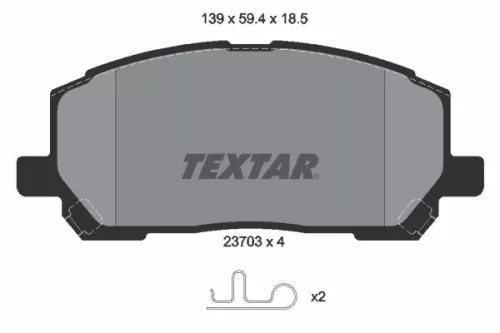 TEXTAR TEXTAR (2370301) 1x Brake Kit, disc brake 