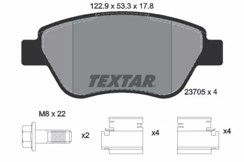 1x  TEXTAR Brake Pad Set