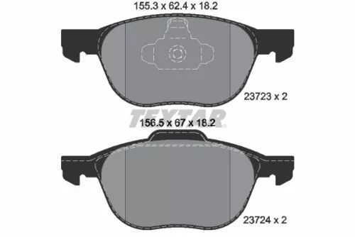 TEXTAR TEXTAR (2372301) 1x Brake Kit, disc brake 
