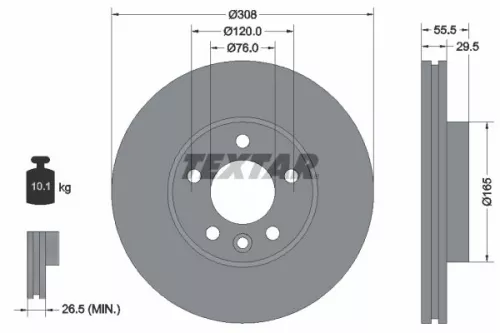 TEXTAR TEXTAR (2374602) 1x Brake Kit, disc brake 