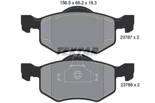 TEXTAR TEXTAR (2378701) 1x Brake Kit, disc brake 
