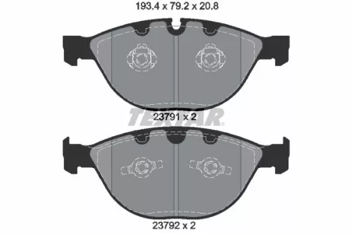 TEXTAR TEXTAR (2379101) 1x Brake Kit, disc brake 