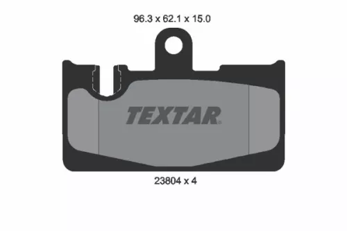 TEXTAR TEXTAR (2380401) 1x Brake Kit, disc brake 