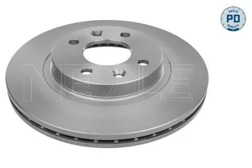 2x Meyle PD Front Vented Brake Disc For Dacia Lada Nissan Renault 19 Clio Kangoo Kubis