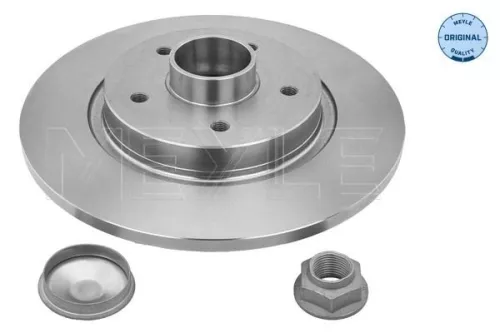 2x Meyle Rear Solid Brake Disc For Mercedes-benz Nissan Renault Citan Kangoo Kangoo