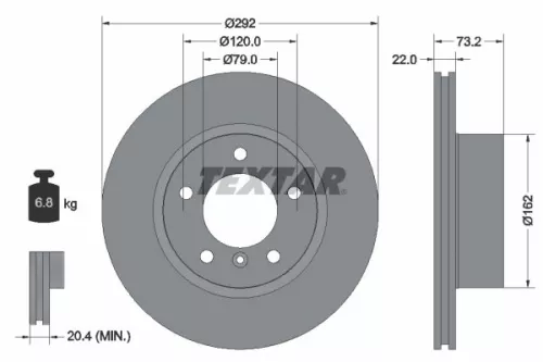 TEXTAR TEXTAR (2393501) 1x Brake Kit, disc brake 