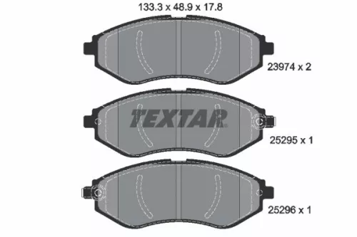 TEXTAR TEXTAR (2397406) 1x Brake Kit, disc brake 