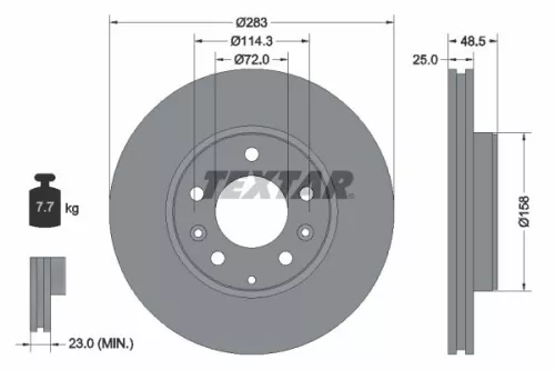 TEXTAR TEXTAR (2404601) 1x Brake Kit, disc brake 