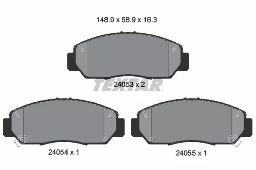 TEXTAR TEXTAR (2405301) 1x Brake Kit, disc brake 