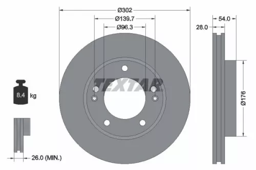 TEXTAR TEXTAR (2409201) 1x Brake Kit, disc brake 
