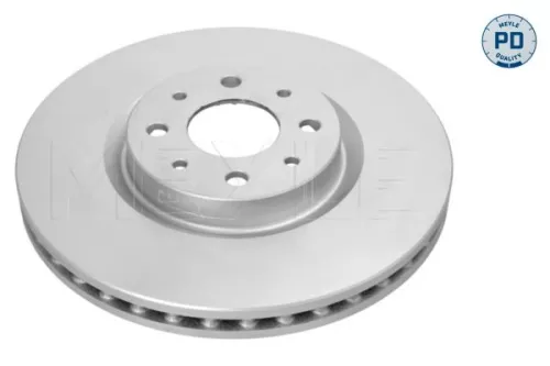 2x Meyle PD Front Vented Brake Disc For Abarth Fiat 500 500e