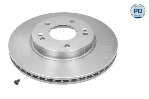 2x Meyle PD Front Vented Brake Disc For Hyundai Kia Ioniq Niro