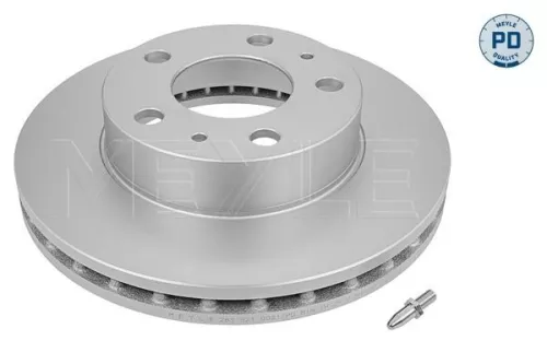 2x Meyle PD Front Vented Brake Disc For Citroën Fiat Opel Peugeot Vauxhall Boxer Ducat