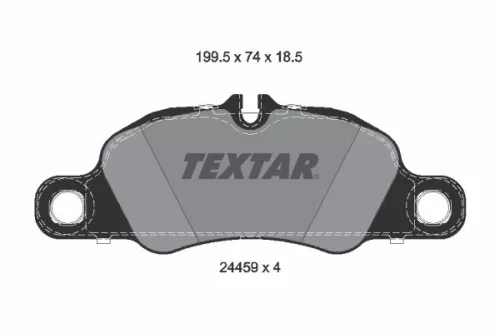 1x TEXTAR 2445902 Brake Pad Set
