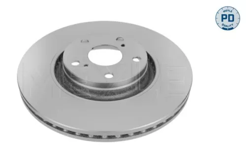 2x Meyle PD Front Vented Brake Disc For Toyota Avensis Verso