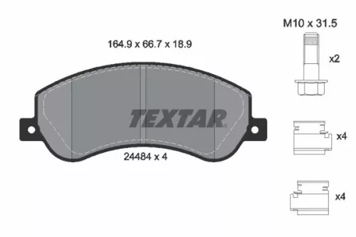TEXTAR TEXTAR (2448404) 1x Brake Kit, disc brake 