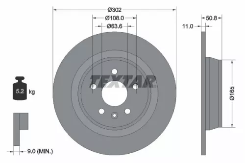 TEXTAR TEXTAR (2449602) 1x Brake Kit, disc brake 