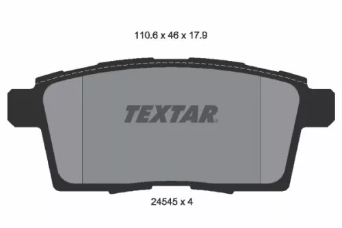 TEXTAR TEXTAR (2454501) 1x Brake Kit, disc brake 