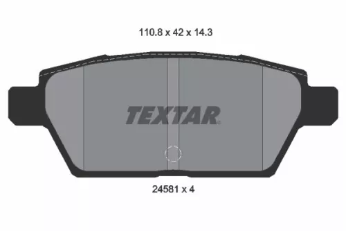 TEXTAR TEXTAR (2458102) 1x Brake Kit, disc brake 