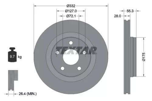 TEXTAR TEXTAR (2460401) 1x Brake Kit, disc brake 