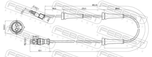 FEBEST FEBEST (2460601) 1x Sensor, wheel speed 