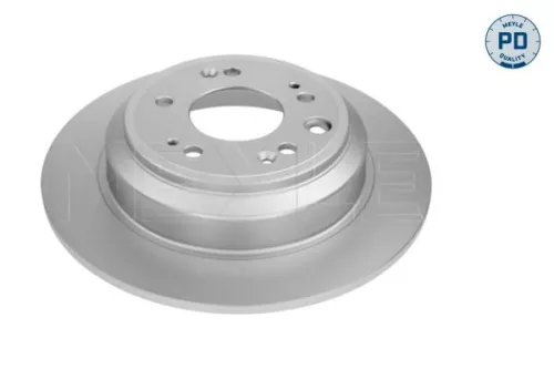 2x Meyle PD Rear Solid Brake Disc For Honda Accord
