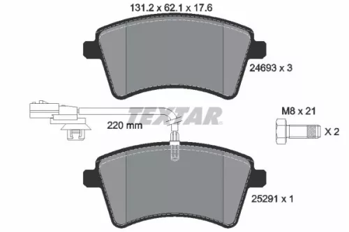 TEXTAR TEXTAR (2469306) 1x Brake Kit, disc brake 