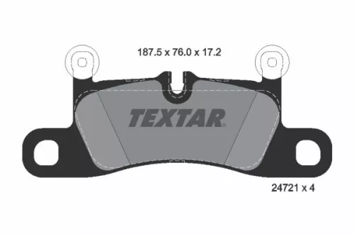 TEXTAR TEXTAR (2472101) 1x Brake Kit, disc brake 