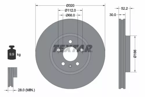 TEXTAR TEXTAR (2474301) 1x Brake Kit, disc brake 