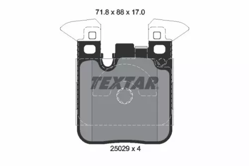 TEXTAR TEXTAR (2502902) 1x Brake Kit, disc brake 