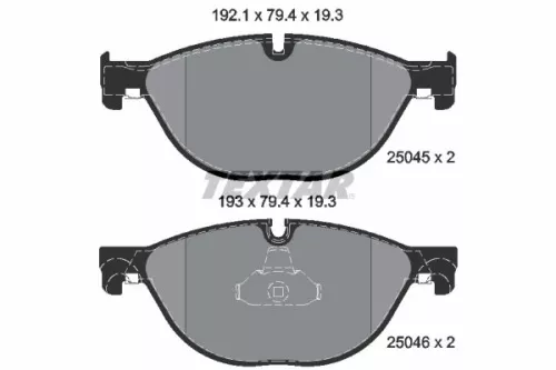 TEXTAR TEXTAR (2504501) 1x Brake Kit, disc brake 