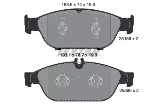 1x  TEXTAR Brake Pad Set