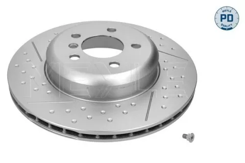 2x Meyle PD Rear Drilled Dimples Brake Disc For Bmw 3 4 Series