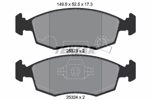 TEXTAR TEXTAR (2532301) 1x Brake Kit, disc brake 