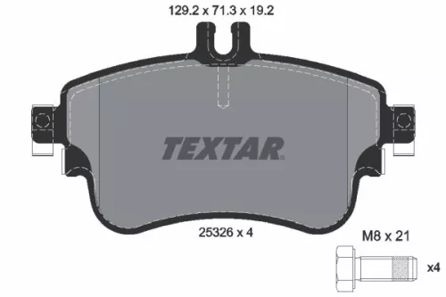 TEXTAR TEXTAR (2532601) 1x Brake Kit, disc brake 