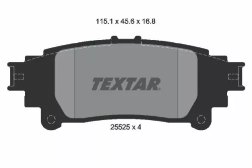 TEXTAR TEXTAR (2552501) 1x Brake Kit, disc brake 
