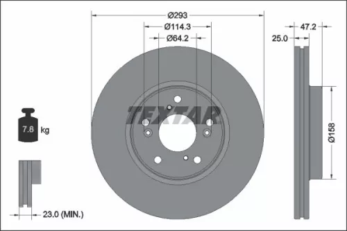 TEXTAR TEXTAR (2579201) 1x Brake Kit, disc brake 