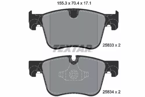 TEXTAR TEXTAR (2583301) 1x  TEXTAR Brake Pad Set 