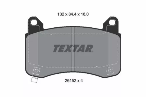 TEXTAR TEXTAR (2615201) 1x Brake Kit, disc brake 