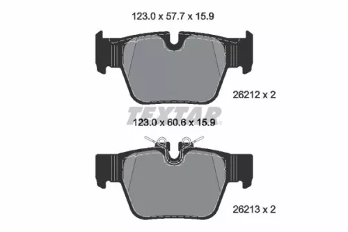 TEXTAR TEXTAR (2621201) 1x Brake Kit, disc brake 