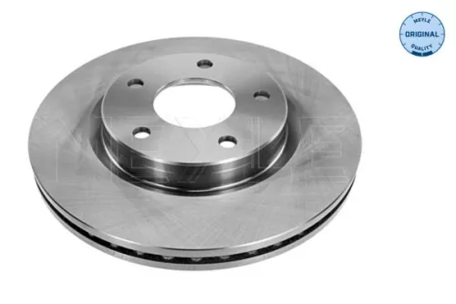 2x Meyle Front Vented Brake Disc For Nissan Juke Pulsar Sentra Tiida
