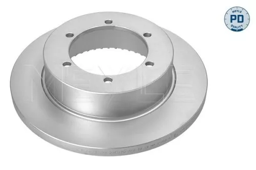 2x Meyle PD Rear Solid Brake Disc For Nissan Cabstar Nt400 Cabstar