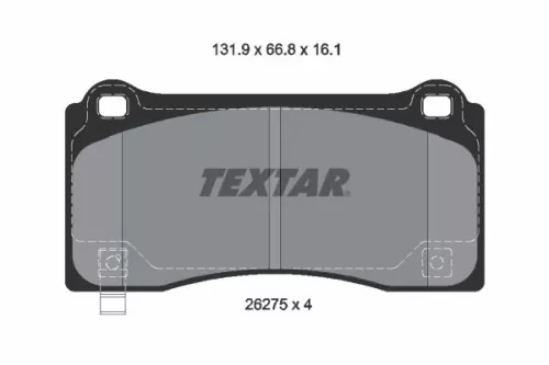 TEXTAR TEXTAR (2627501) 1x Brake Kit, disc brake 