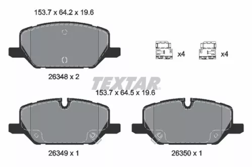 TEXTAR TEXTAR (2634802) 1x Brake Kit, disc brake 