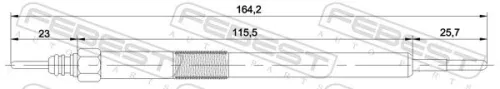 FEBEST FEBEST (2642001) 1x Glow Plug 