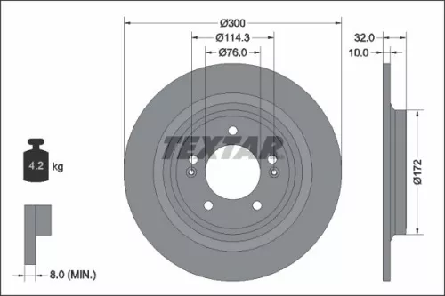 TEXTAR TEXTAR (2648701) 1x Brake Kit, disc brake 