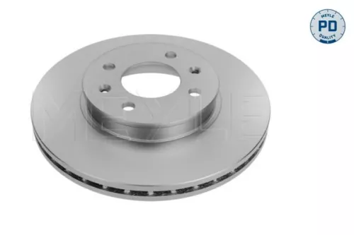 2x Meyle PD Front Vented Brake Disc For Hyundai Kia Accent I20 Rio