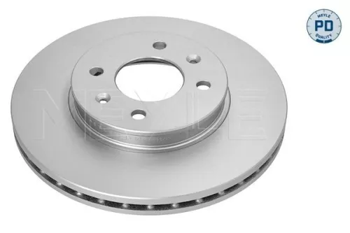 2x Meyle PD Front Vented Brake Disc For Hyundai Kia Accent I20 I20 Active Rio Solaris