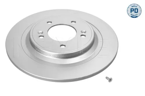 2x Meyle PD Rear Solid Brake Disc For Hyundai Kia Sportage Tucson